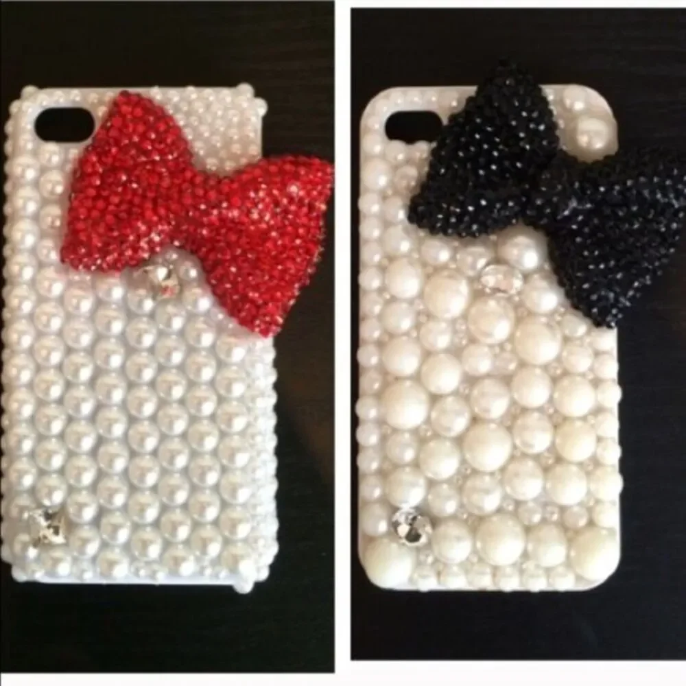 Pearl bow iPhone 4/4s Cases bundle